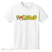 Pokedad Retro Gift For Dad Kids T-Shirt thumb 0