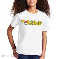 Pokedad Retro Gift For Dad Kids T-Shirt thumb 2