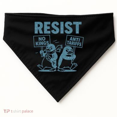 Penguin Resist Graphic Vintage Arctic Protest USA-Made Doggie Bandana