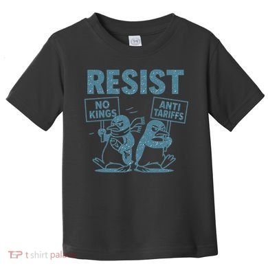 Penguin Resist Graphic Vintage Arctic Protest Toddler T-Shirt