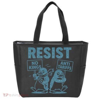 Penguin Resist Graphic Vintage Arctic Protest Tote Bag