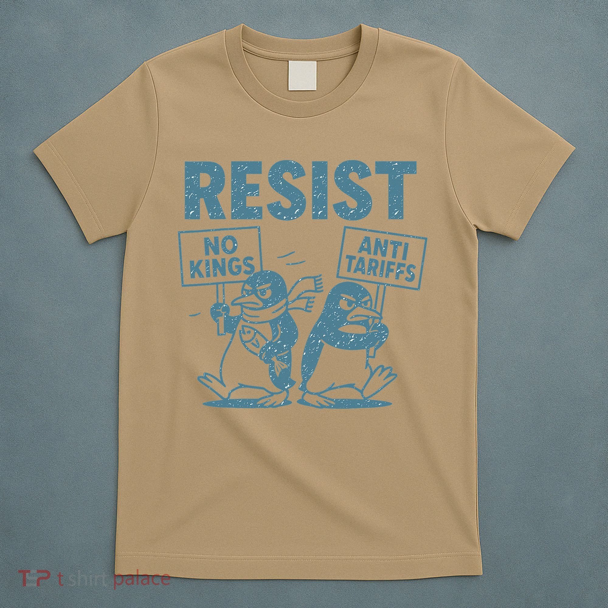 Penguin Resist Graphic Vintage Arctic Protest T-Shirt