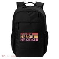 Pro Roe Her Body Her Right Her Choice Backpack thumb 0