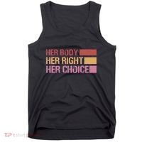 Pro Roe Her Body Her Right Her Choice Tank Top thumb 0