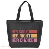 Pro Roe Her Body Her Right Her Choice Tote Bag thumb 0