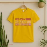 Pro Roe Her Body Her Right Her Choice T-Shirt thumb 2