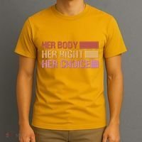 Pro Roe Her Body Her Right Her Choice T-Shirt thumb 3