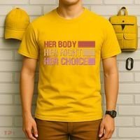 Pro Roe Her Body Her Right Her Choice T-Shirt thumb 6