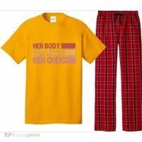 Pro Roe Her Body Her Right Her Choice Pajama Set thumb 0