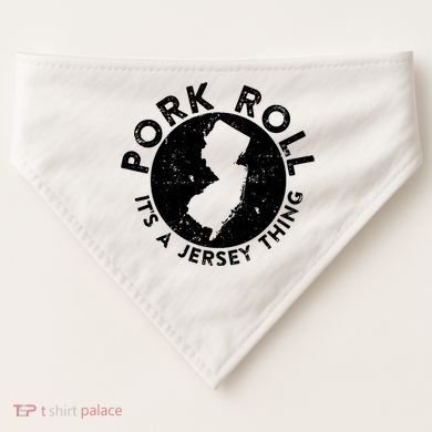 Pork Roll Ham Its A New Jersey Thing State Nj Foodie USA-Made Doggie Bandana