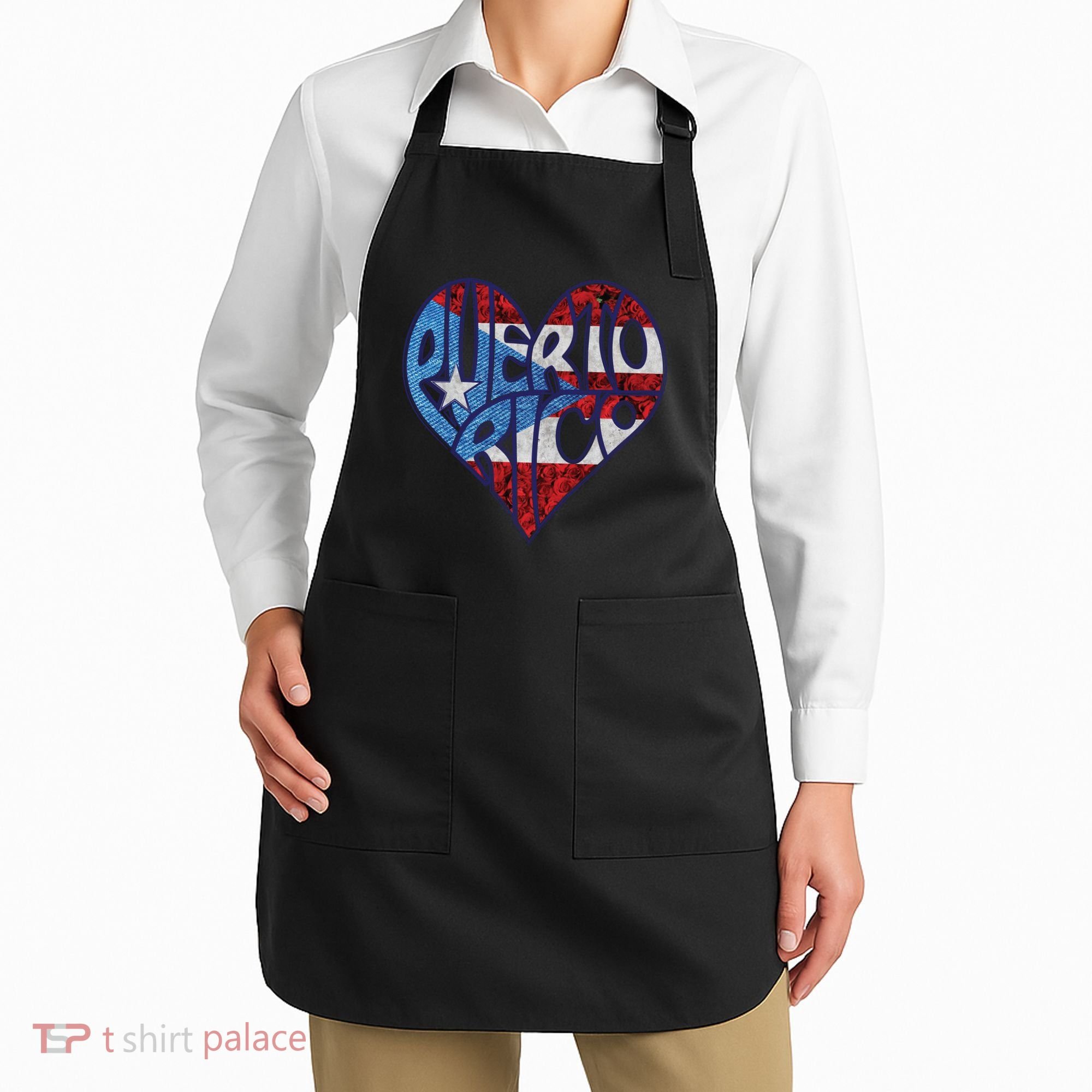 Puerto Rico Heart Apron