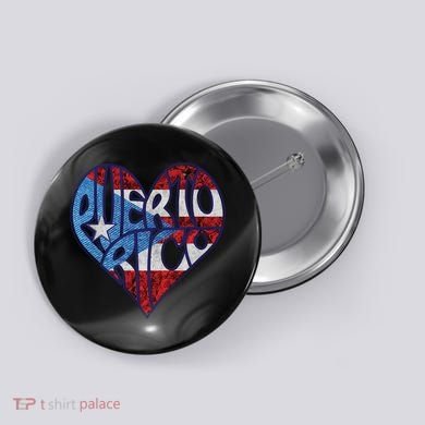 Puerto Rico Heart Button
