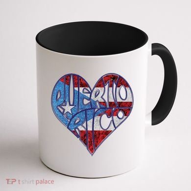 Puerto Rico Heart Coffee Mug back