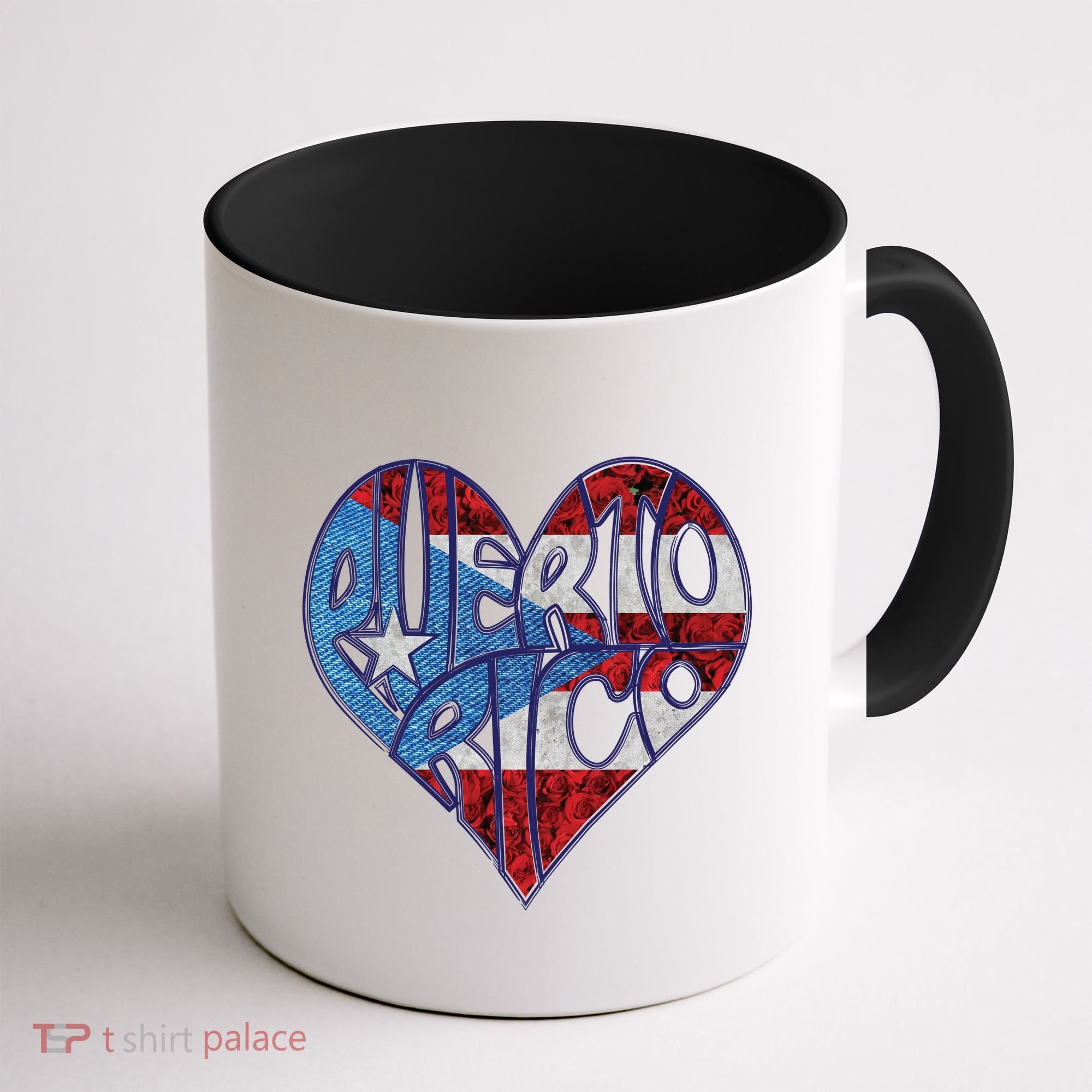Puerto Rico Heart Coffee Mug