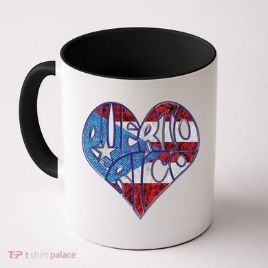 Puerto Rico Heart Coffee Mug