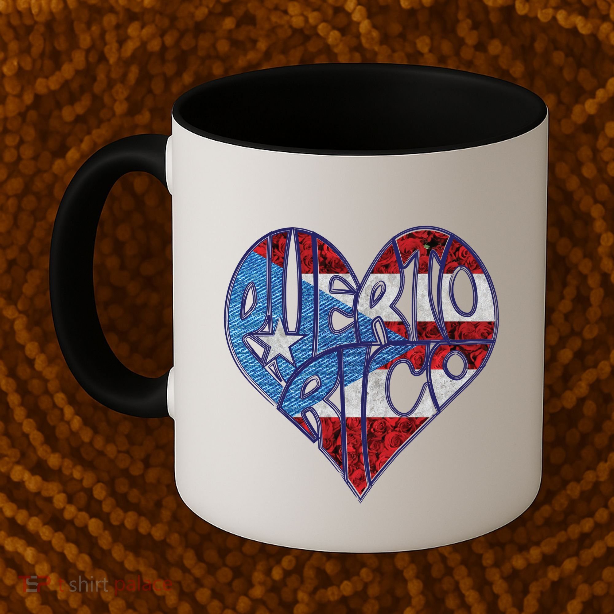 Puerto Rico Heart Coffee Mug