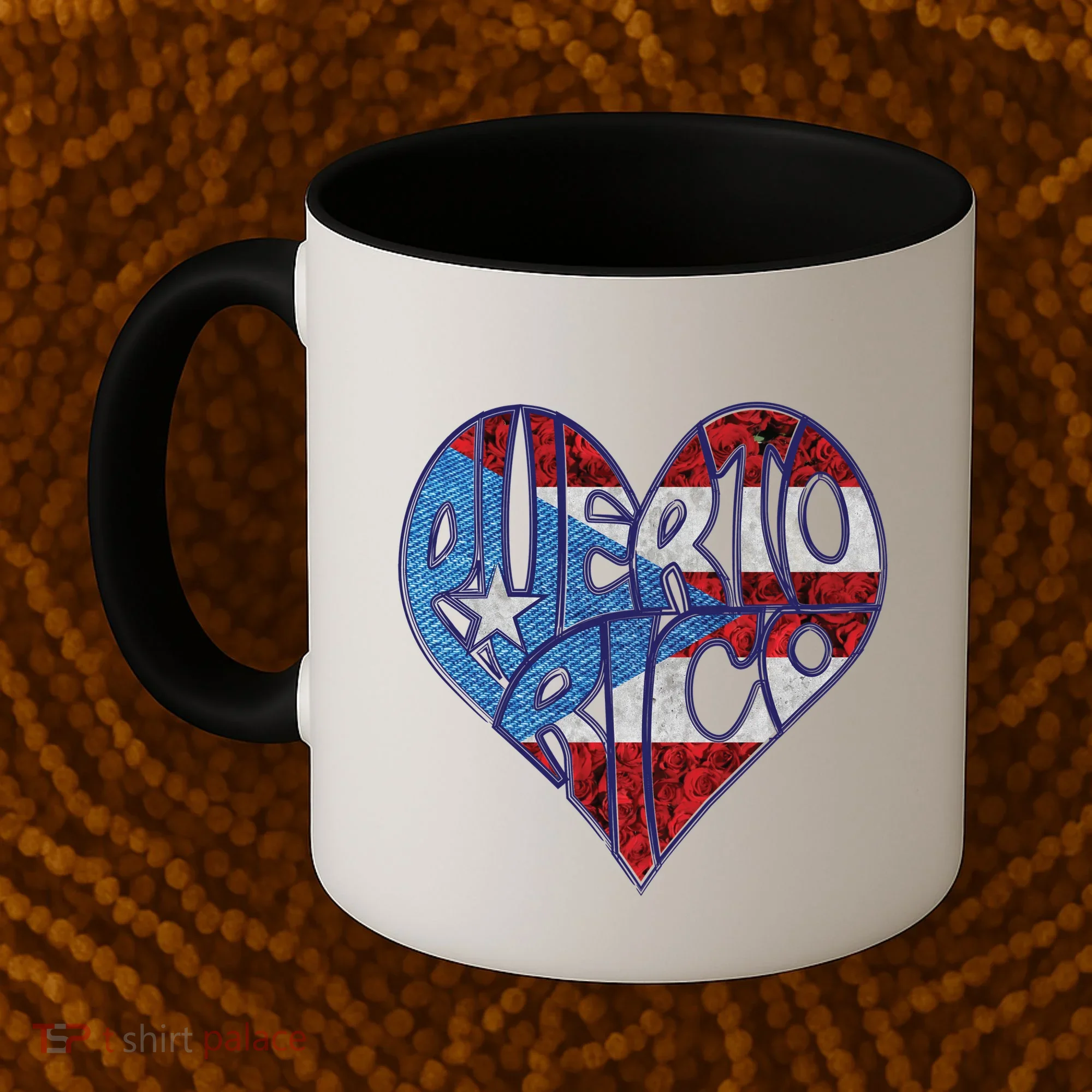Puerto Rico Heart Coffee Mug