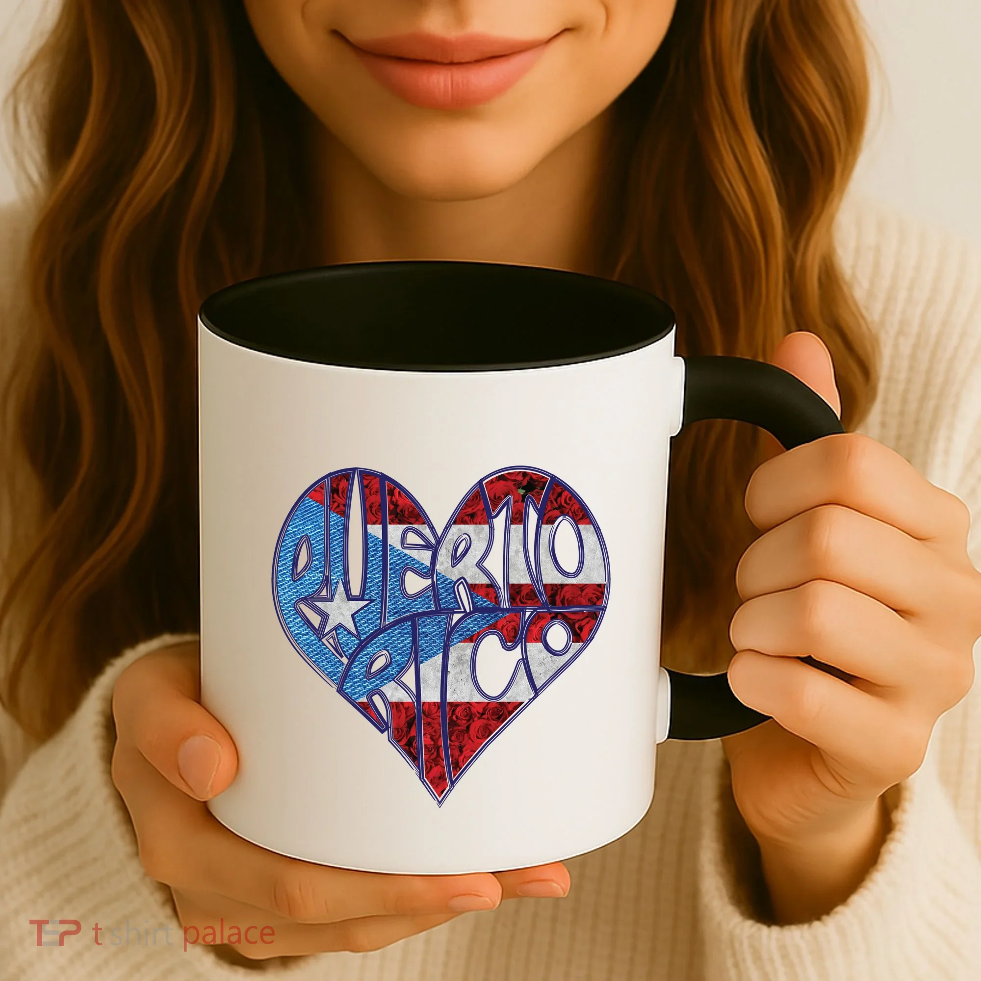 Puerto Rico Heart Coffee Mug