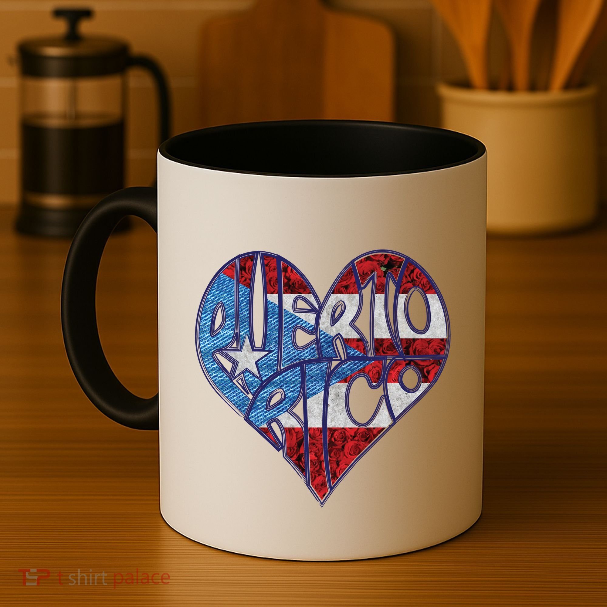 Puerto Rico Heart Coffee Mug