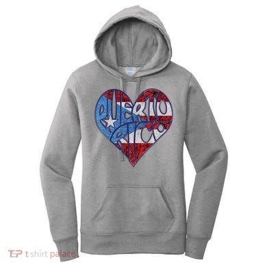 Puerto Rico Heart Women's Hoodie
