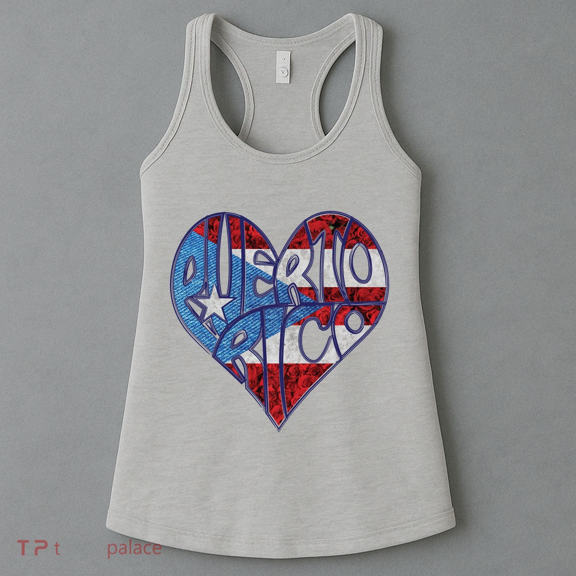Puerto Rico Heart Women's Tank Top