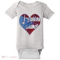 Puerto Rico Heart Baby Bodysuit thumb 0