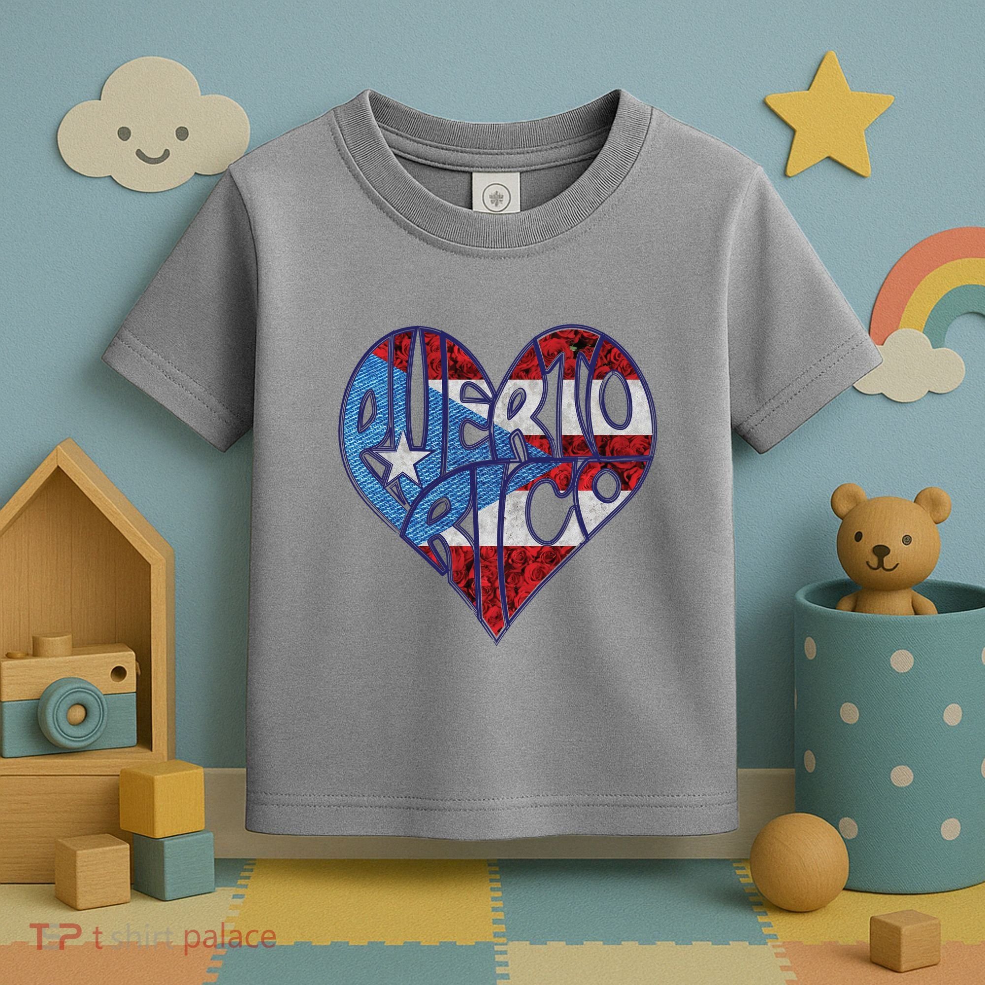 Puerto Rico Heart Toddler T-Shirt