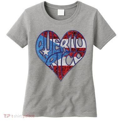 Puerto Rico Heart Women's T-Shirt