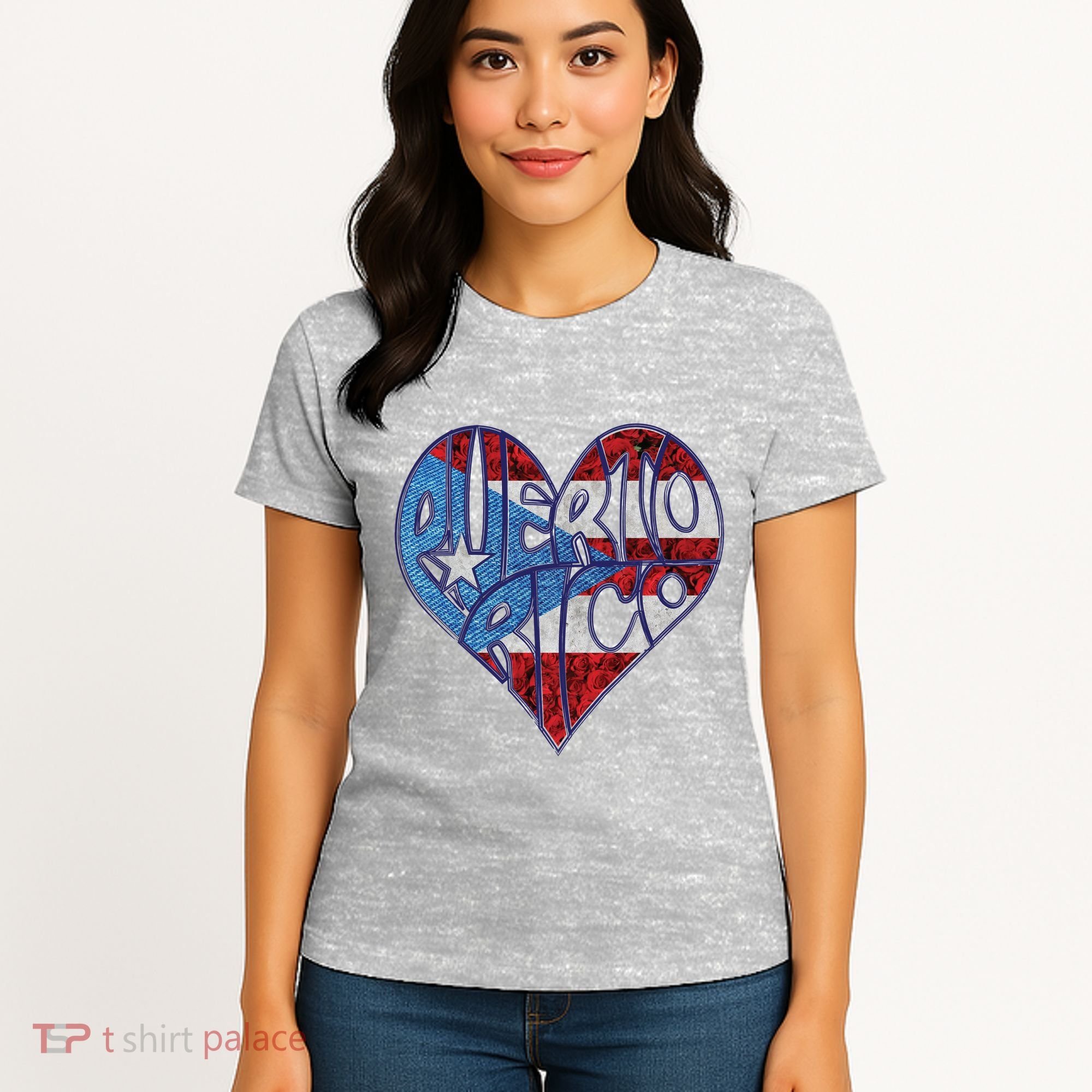 Puerto Rico Heart Women's T-Shirt