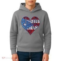 Puerto Rico Heart Kids Hoodie thumb 4