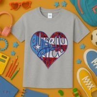 Puerto Rico Heart Kids T-Shirt thumb 3