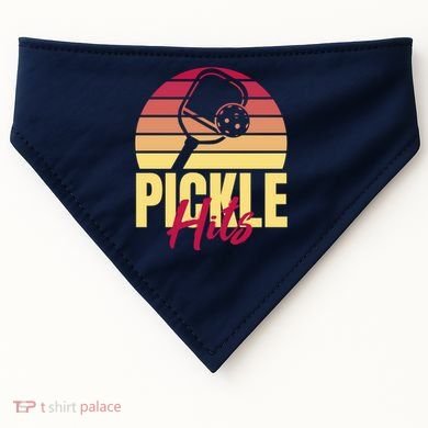Pickleball Retro Hits USA-Made Doggie Bandana