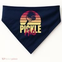 Pickleball Retro Hits USA-Made Doggie Bandana thumb 0