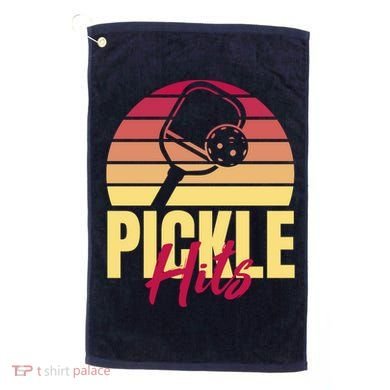 Pickleball Retro Hits Golf Towel