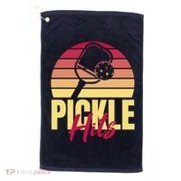Pickleball Retro Hits Golf Towel thumb 0