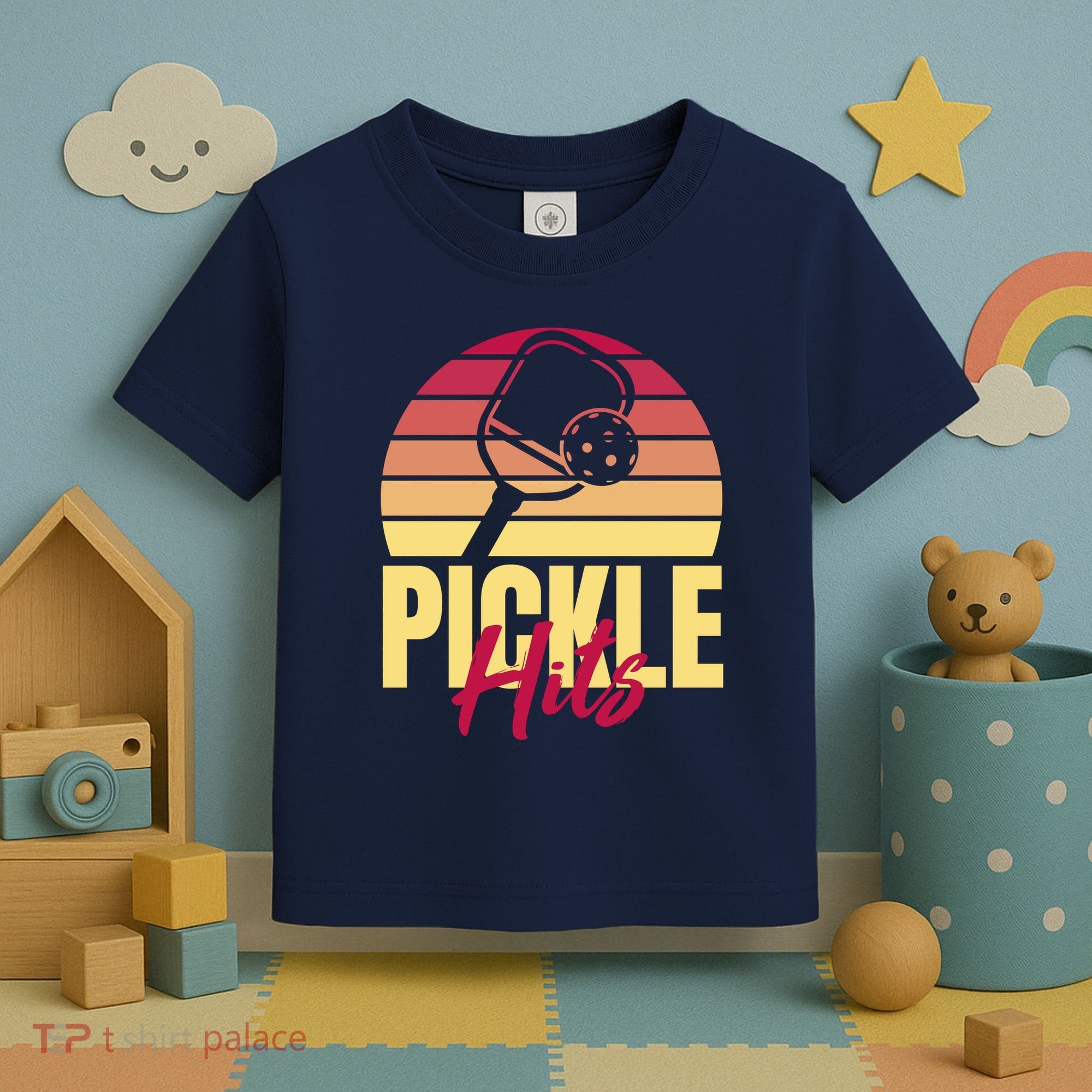 Pickleball Retro Hits Toddler T-Shirt