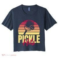 Pickleball Retro Hits Women's Crop Top Tee thumb 0