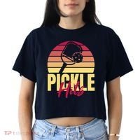 Pickleball Retro Hits Women's Crop Top Tee thumb 2