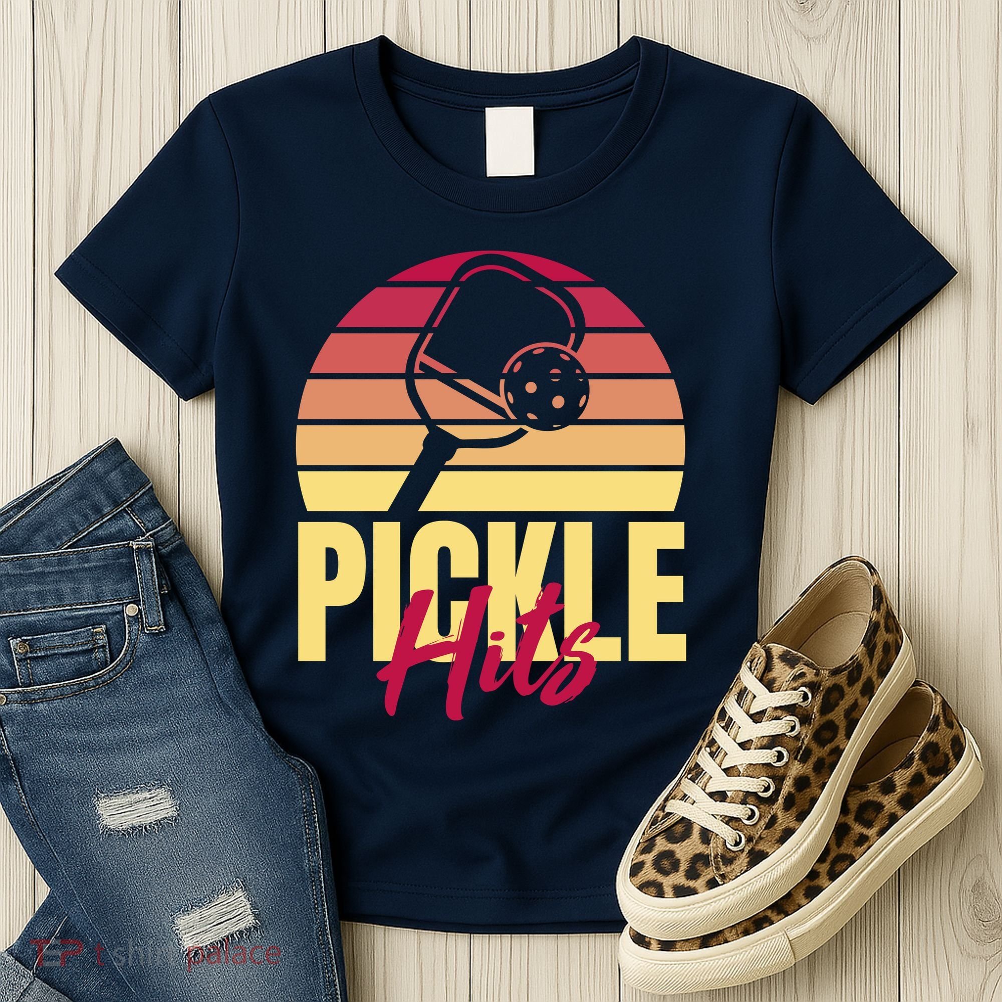 Pickleball Retro Hits Women's T-Shirt