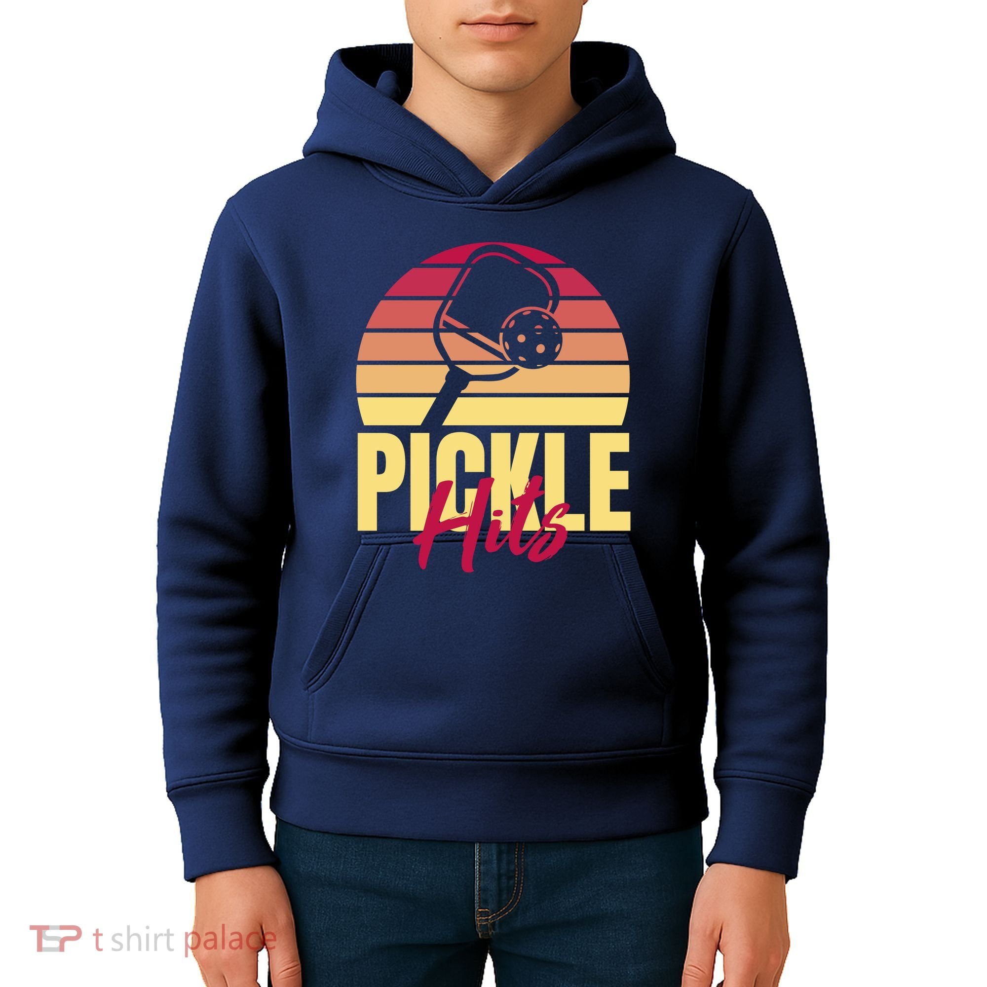 Pickleball Retro Hits Kids Hoodie