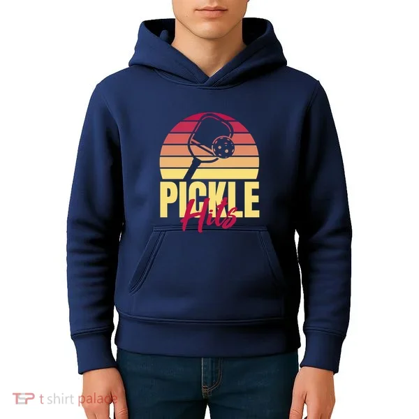 Pickleball Retro Hits Kids Hoodie