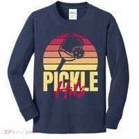 Pickleball Retro Hits Kids Long Sleeve Shirt thumb 0