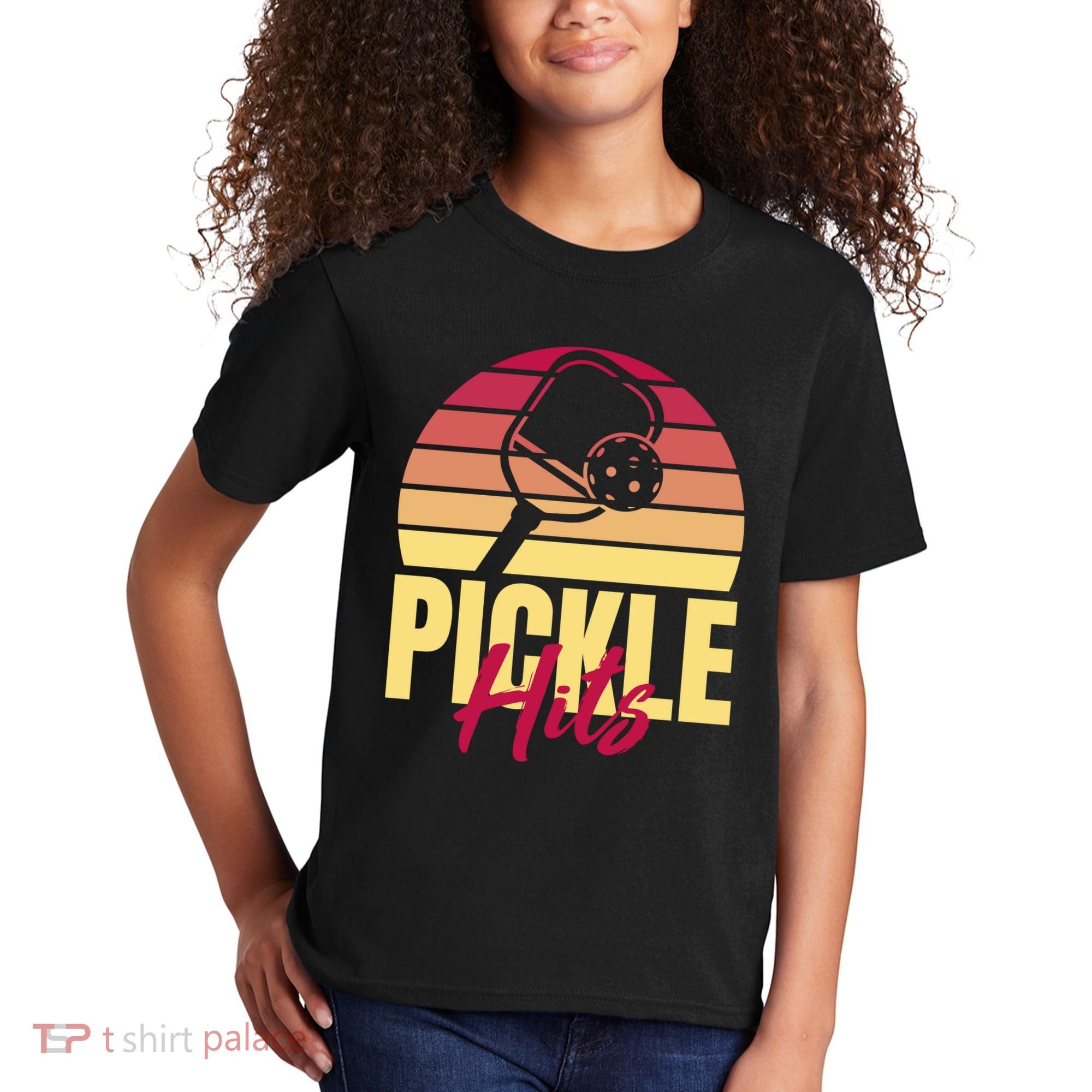 Pickleball Retro Hits Kids T-Shirt