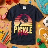 Pickleball Retro Hits Kids T-Shirt thumb 3