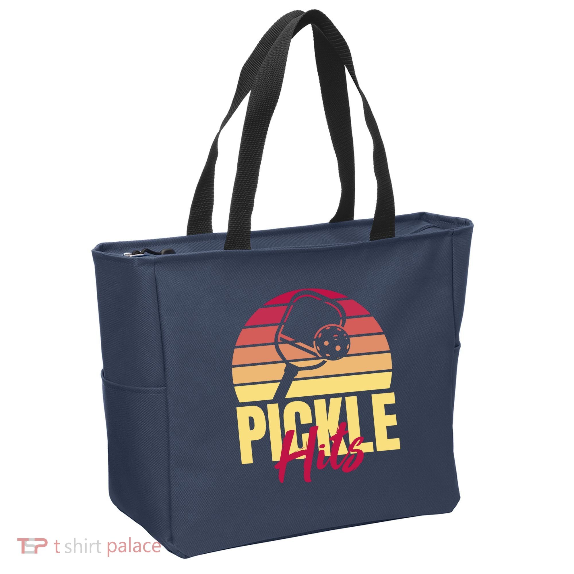 Pickleball Retro Hits Tote Bag