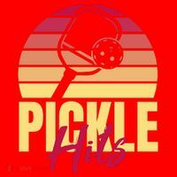 Pickleball Retro Hits Santa Hat thumb 1