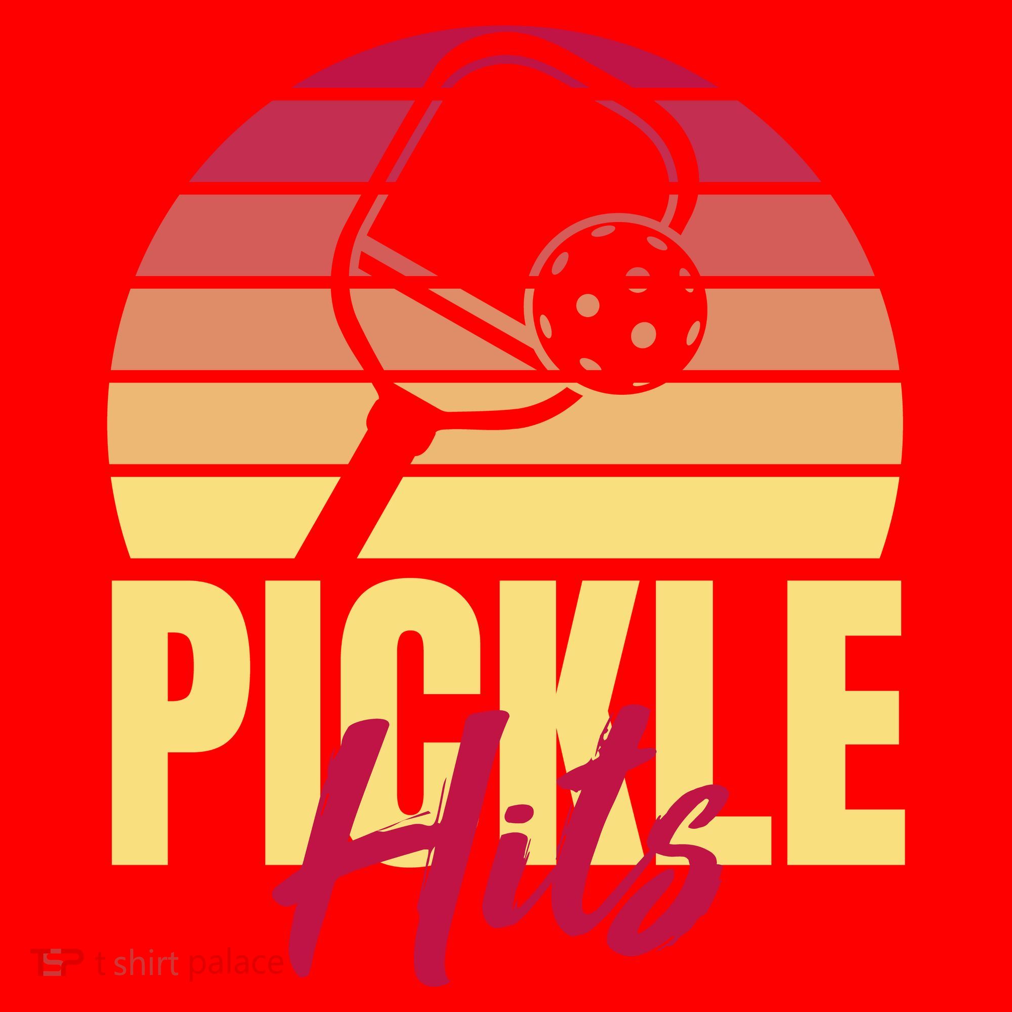 Pickleball Retro Hits Santa Hat