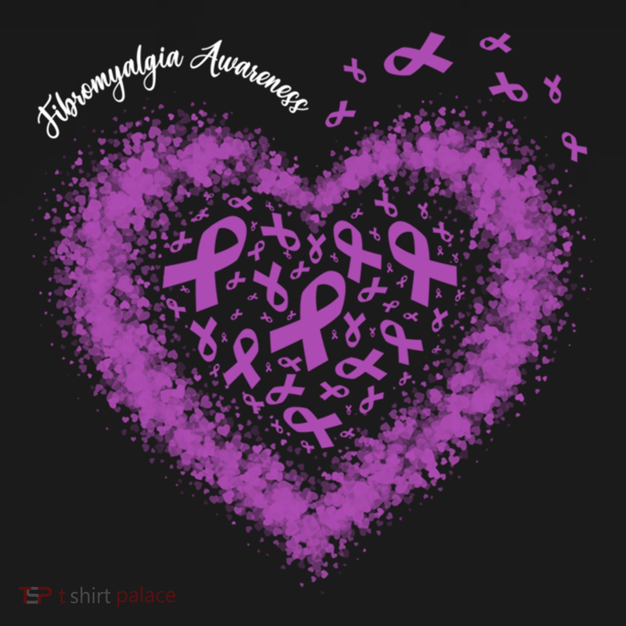 Purple Ribbon Heart Fibromyalgia Awareness Warrior Survivor Meaningful Gift Women's Hoodie