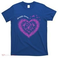 Purple Ribbon Heart Fibromyalgia Awareness Warrior Survivor Meaningful Gift T-Shirt thumb 0