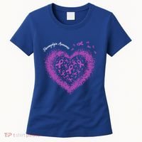 Purple Ribbon Heart Fibromyalgia Awareness Warrior Survivor Meaningful Gift Women's T-Shirt thumb 0